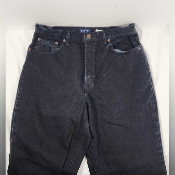 VINTAGE GAP DENIM CLASSIC FIT WOMEN'S JEANS, SIZE 12 ANKLE, BLACK - Picture 2 of 14